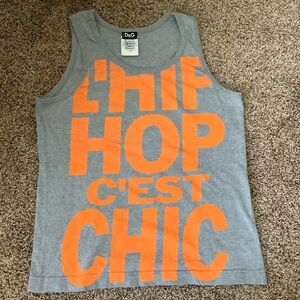 D&G Gray Sleeveless Top
Vintage Y2K 
Excellent condition 
Unisex